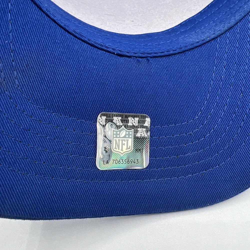 Indianapolis Colts Christmas Sweater Print Snapback Hat Cap Blue White Mens